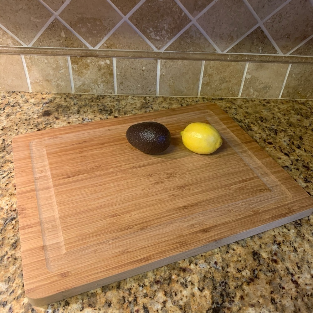 Bamboo Cutting Board 18X14 with grooves